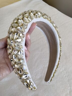 Embellished Crystal Padded Headband